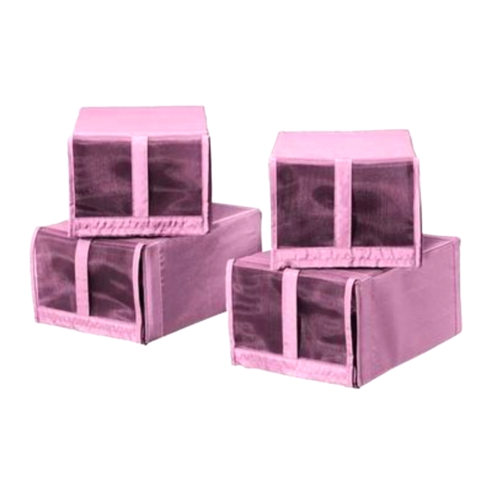 4 IKEA Lavender SKUBB shoe boxes